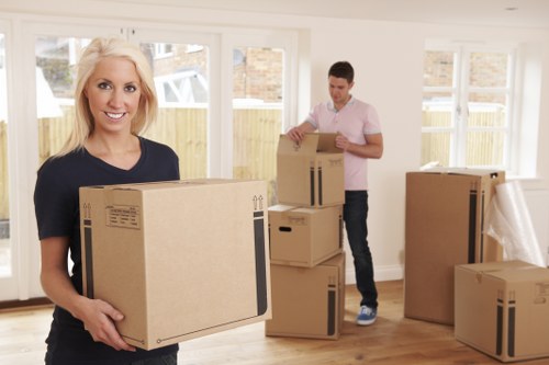 Removal team planning a flat move in Hampstead with careful access considerations