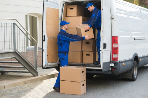 Professional removals team handling a Hampstead house move