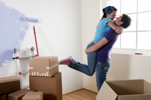 Careful loading of household furniture for a local move in Hampstead