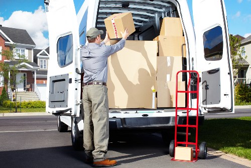Donation items prepared for charity partnership after a move