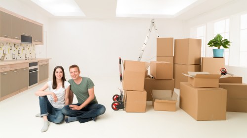 Local moving van supporting a flat move in Hampstead