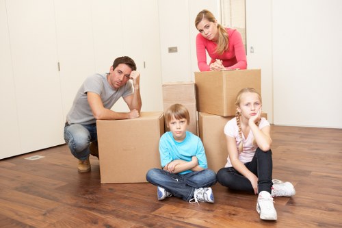 Careful handling of office equipment during a Hampstead move
